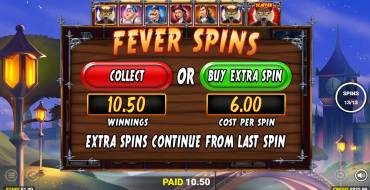 Full Moon Fever: Free spins and/or respins