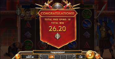 Game of Gladiators Uprising: Winnings