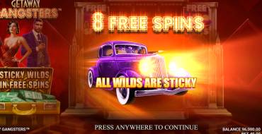 Getaway Gangsters: Free spins and/or respins