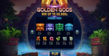 Golden Gods: Paytable