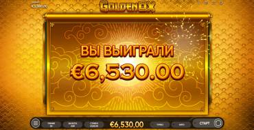 Golden Ox: Winnings