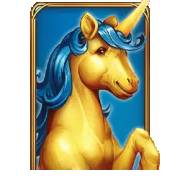 Golden Unicorn Deluxe: Expanding Wild symbol