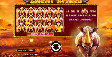 Great Rhino: Slot machine