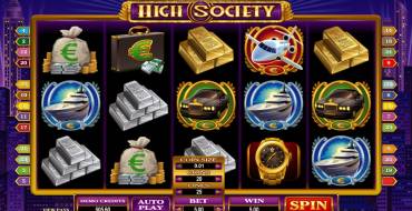 High Society: Интерфейс