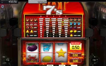 Hot 7’s  slot