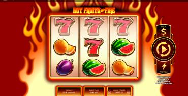 Hot Fruits on Fire: Slot machine