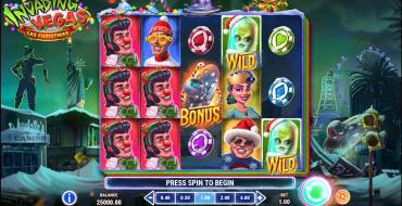 Invading Vegas: Las Christmas: Slot machine