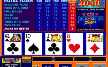 Jacks or Better Poker online