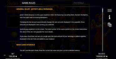 Jester's Bells Bonanza: Rules