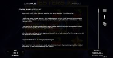 Jesters Joy: Rules