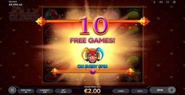 Jolly Queen: Free spins and/or respins