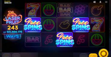 Laser Fruit: Free spins