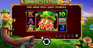 Leprechaun Song: Welcome screen