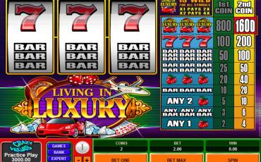 Living in Luxury slot