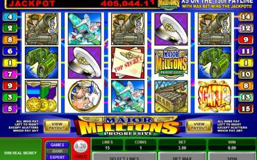 Major Millions 5 Reel - Progressive slot