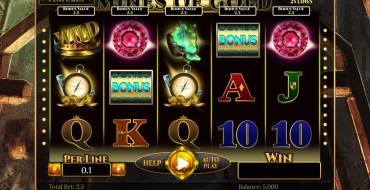 Mines of Gold: Slot machine