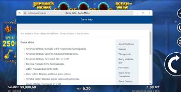 Neptune's Riches: Ocean of Wilds: Rules