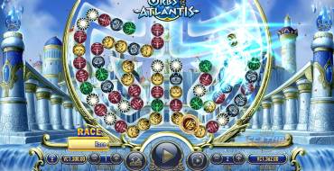 Orbs of Atlantis: Main screen, cascade system