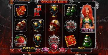 Origins Of Lilith 10 Lines: Slot machine