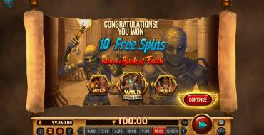 Relic Hunters and the Book of Faith: Free spins