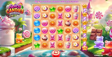 Spicy Candies. Rockblocks: Slot machine