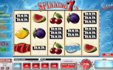 Spinning 7’s slot