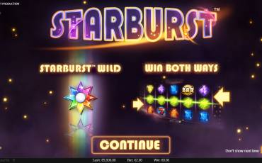 Starburst slot