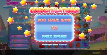 Sugar Drop: Free spins