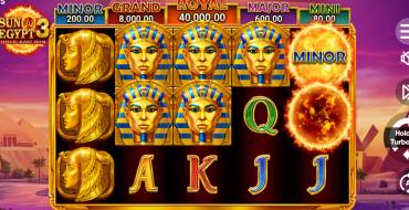 Sun of Egypt 3: Slot machine