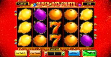 Super Hot Fruits: Slot machine