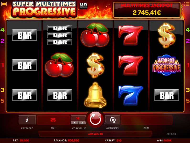 Super Multitimes Progressive HD slot