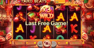 Taiko Beats: Wild symbols during free spins