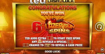 Ted Cash and Lock: Free spins and/or respins