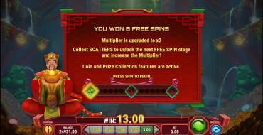 Temple of Prosperity: Free spins