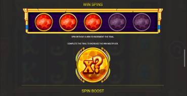 Temple of Riches: Spin Boost: Free spins and/or respins