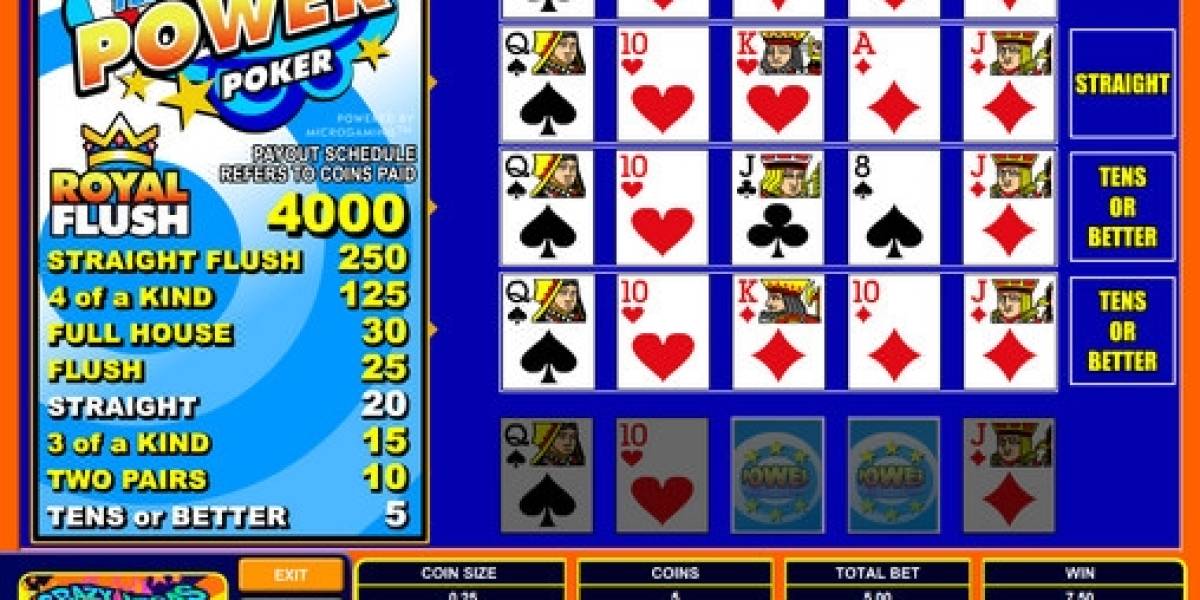 Tens or Better Power Poker online