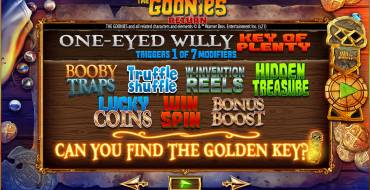 The Goonies Return: Free spins and/or respins