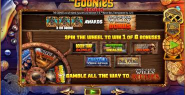 The Goonies Return: Bonus games