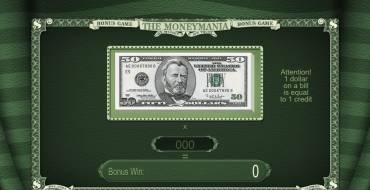 The Moneymania: Bonus games