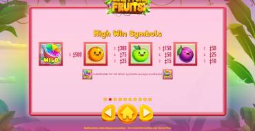 Tooty Fruity Fruits: High level symbols