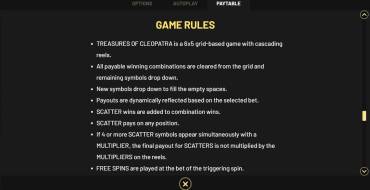 Treasures of Cleopatra: Rules