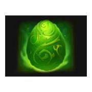 Green egg symbol in Treasures of Fire: Scatter Pays slot