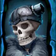 Warrior Graveyard xNudge: Skeleton in blue