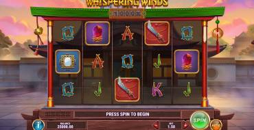 Whispering Winds: Slot machine