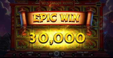 Wild Dragon Riches: Winnings