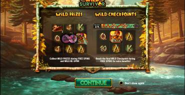 Wild Survivor: Unique features