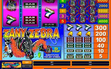 Zany Zebra slot