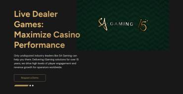 SA Gaming: Website