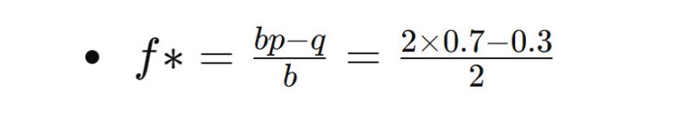 Kelly Criterion calculation